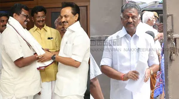 thanga tamil selvan join dmk - o panneerselvam